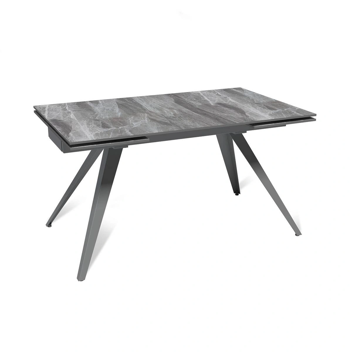 Стол раскладной Asti (140+40+40), керамика глянцевая Italian Light Grey изображение Стол раскладной Asti (140+40+40), керамика глянцевая Italian Light Grey фото