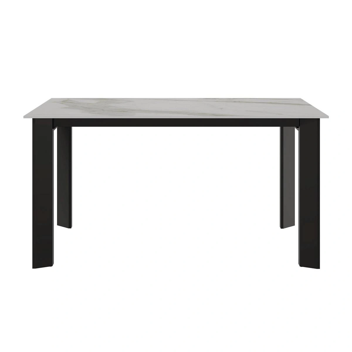 Стол раскладной Dogma (160+50), керамика белая изображение Стол раскладной Dogma (160+50), керамика белая фото