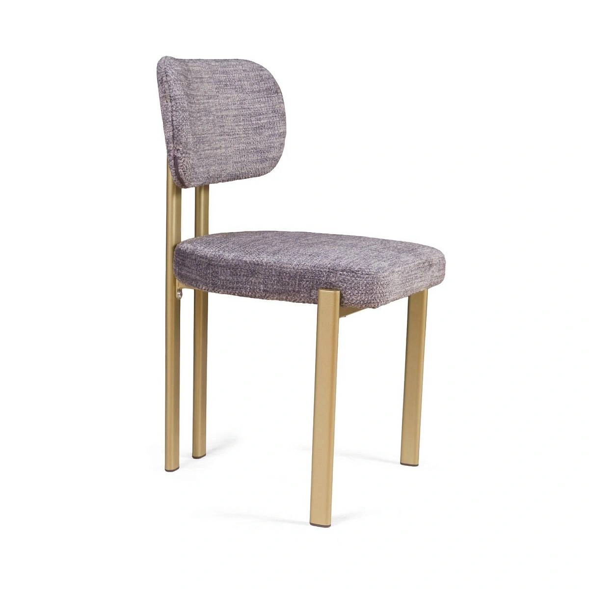 Стул Ervin, микромех Rozy dark grey / опоры шампань фото