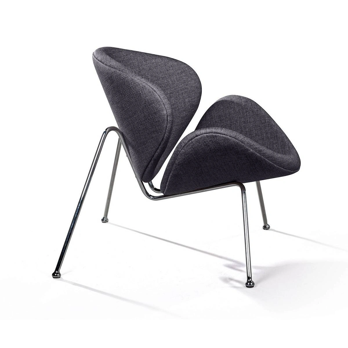 Лаунж кресло Slice, рогожка антрацит изображение Лаунж кресло Slice, рогожка антрацит фото