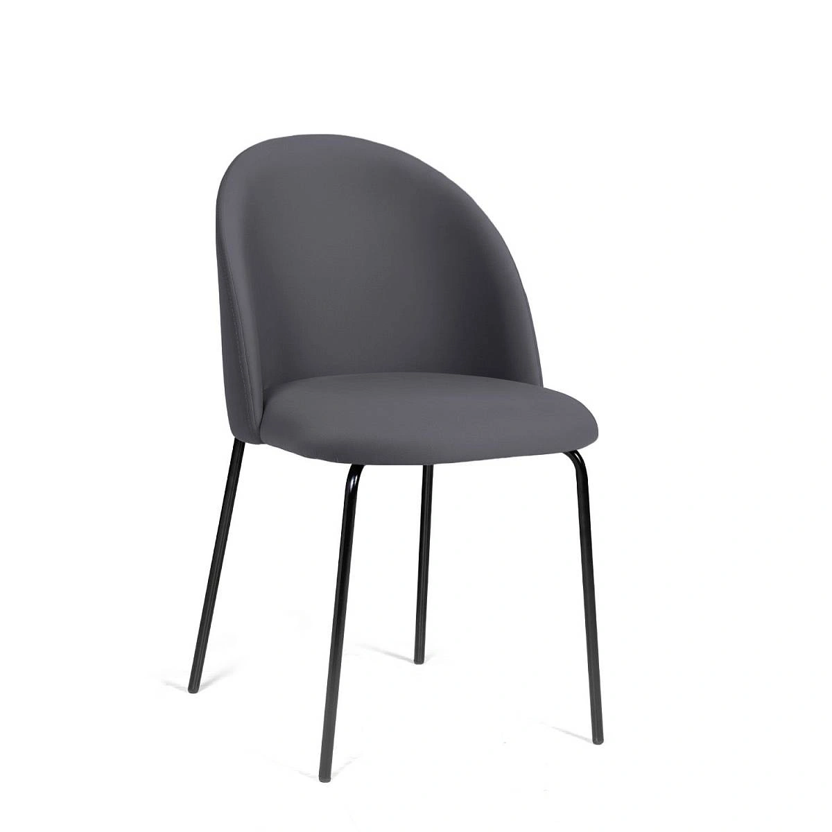 Стул Nord, комплект (2 шт), бархат серый 27 / опора черная фото