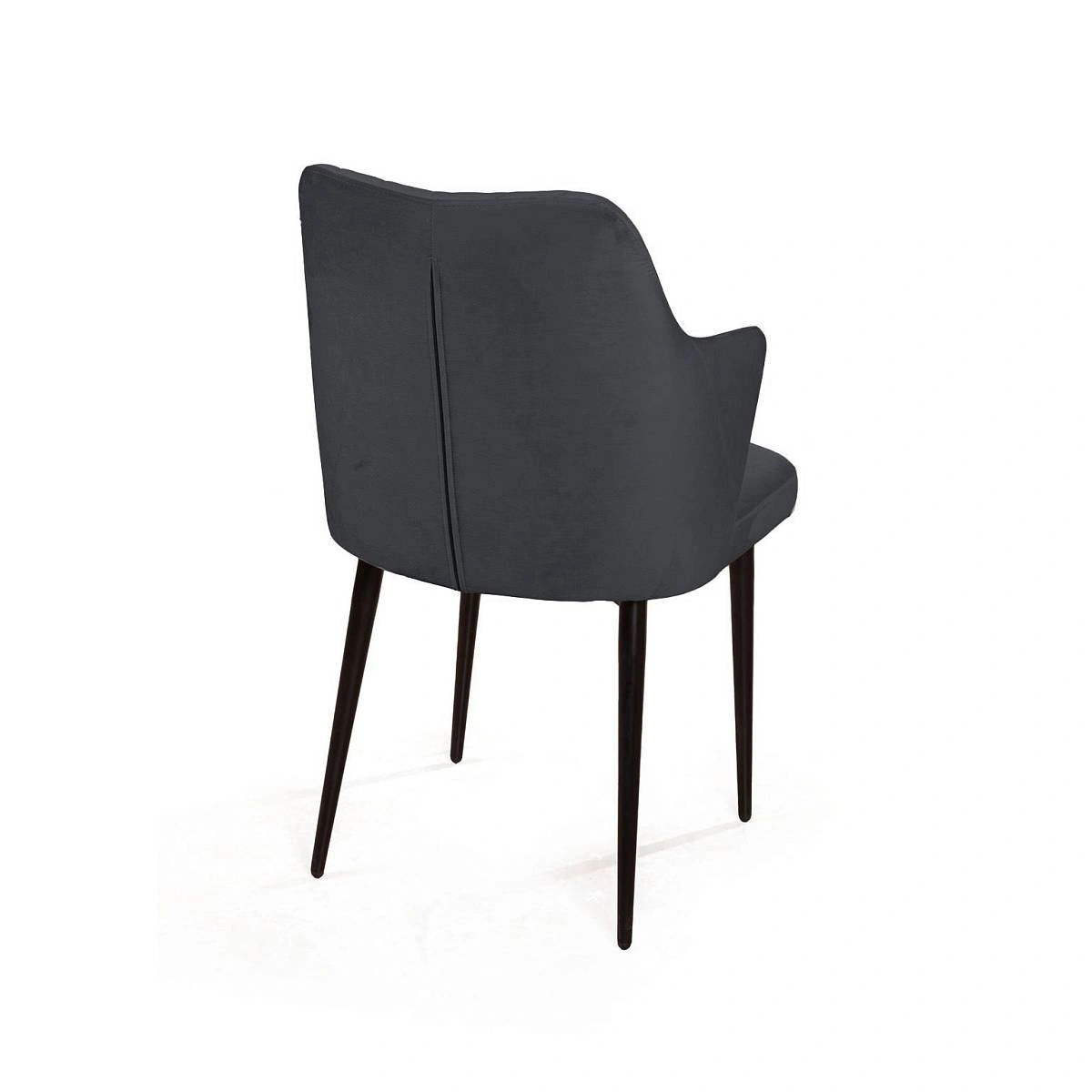 Стул с подлокотниками Hunt ромб, бархат 03 / чёрный конус изображение Стул с подлокотниками Hunt ромб, бархат 03 / чёрный конус фото