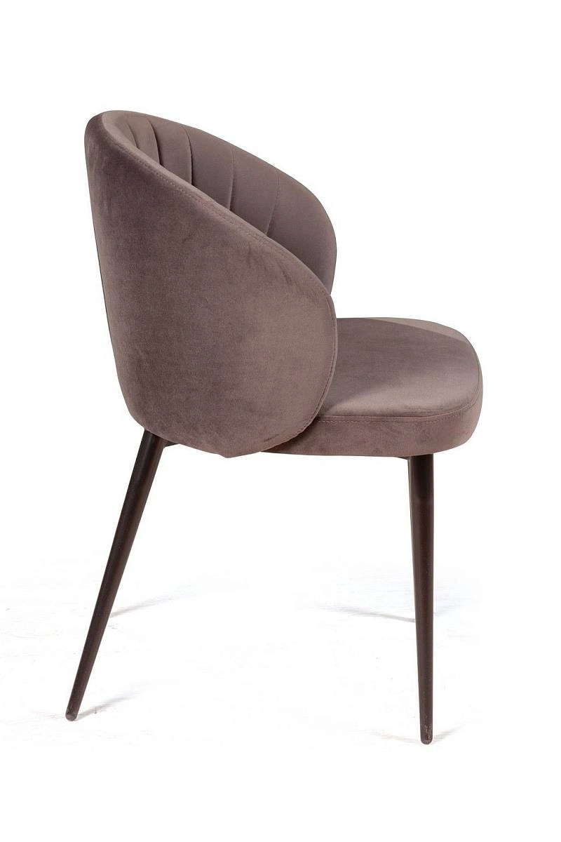 Стул Mont Blanc, бархат антрацит 14 / черный конус изображение Стул Mont Blanc, бархат антрацит 14 / черный конус фото