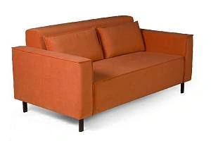 Club диван-кровать прямой, велюр Frost fox