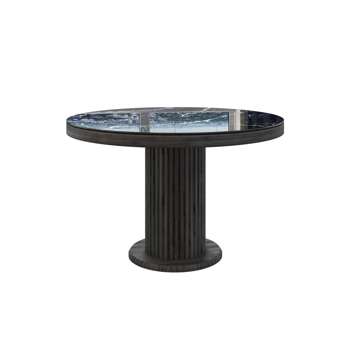 Стол Denver 100+40, круглый раздвижной, глянец изображение Стол Denver 100+40, круглый раздвижной, глянец фото