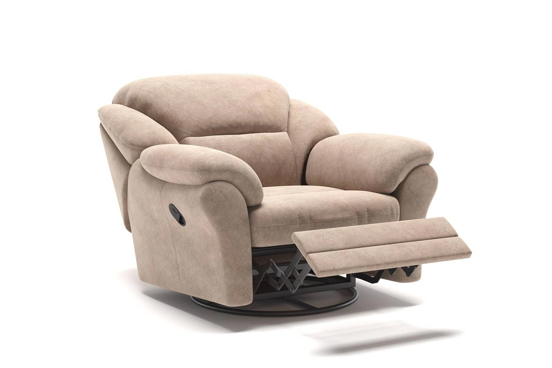 San-Remo кресло реклайнер велюр бежевый изображение San-Remo кресло реклайнер велюр бежевый фото