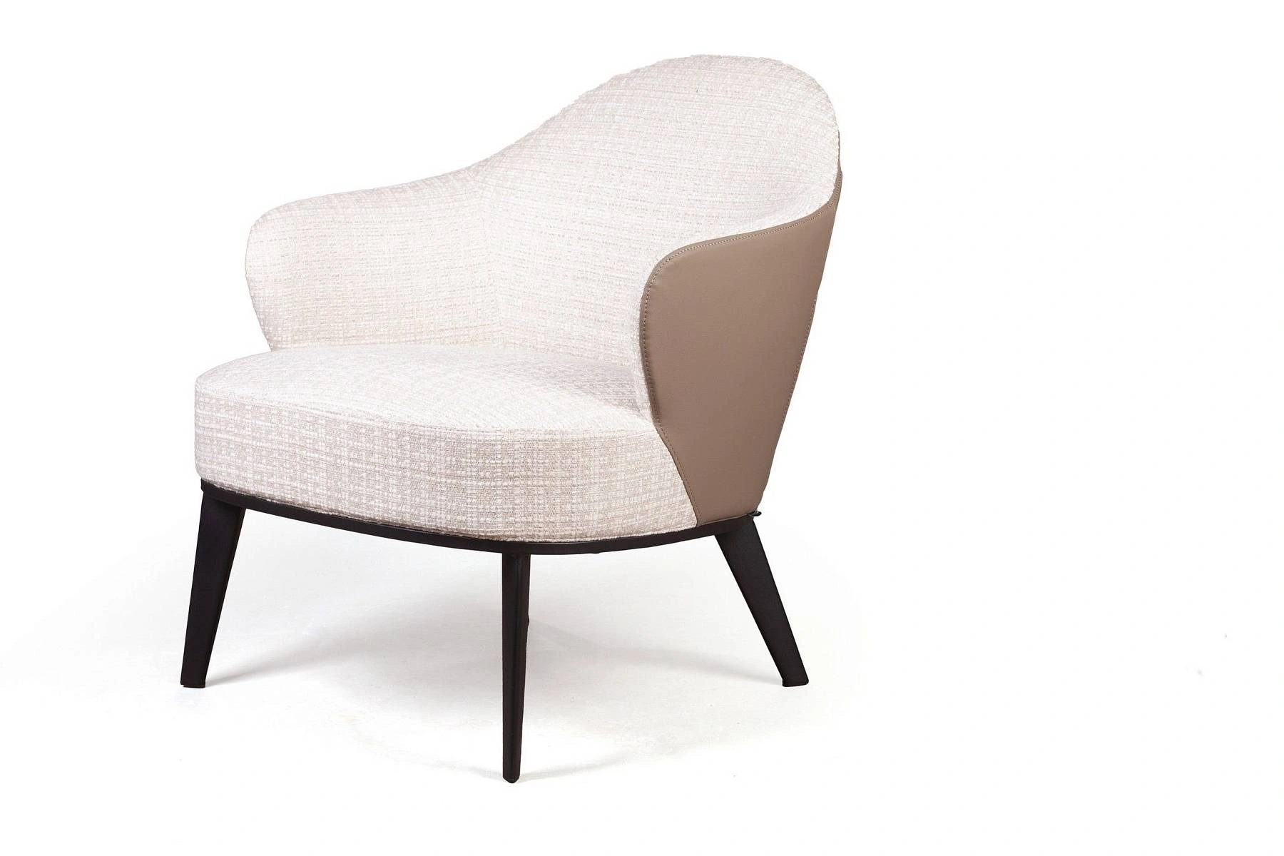 Лаунж кресло Leslie рогожка комби бежевый изображение Лаунж кресло Leslie рогожка комби бежевый фото