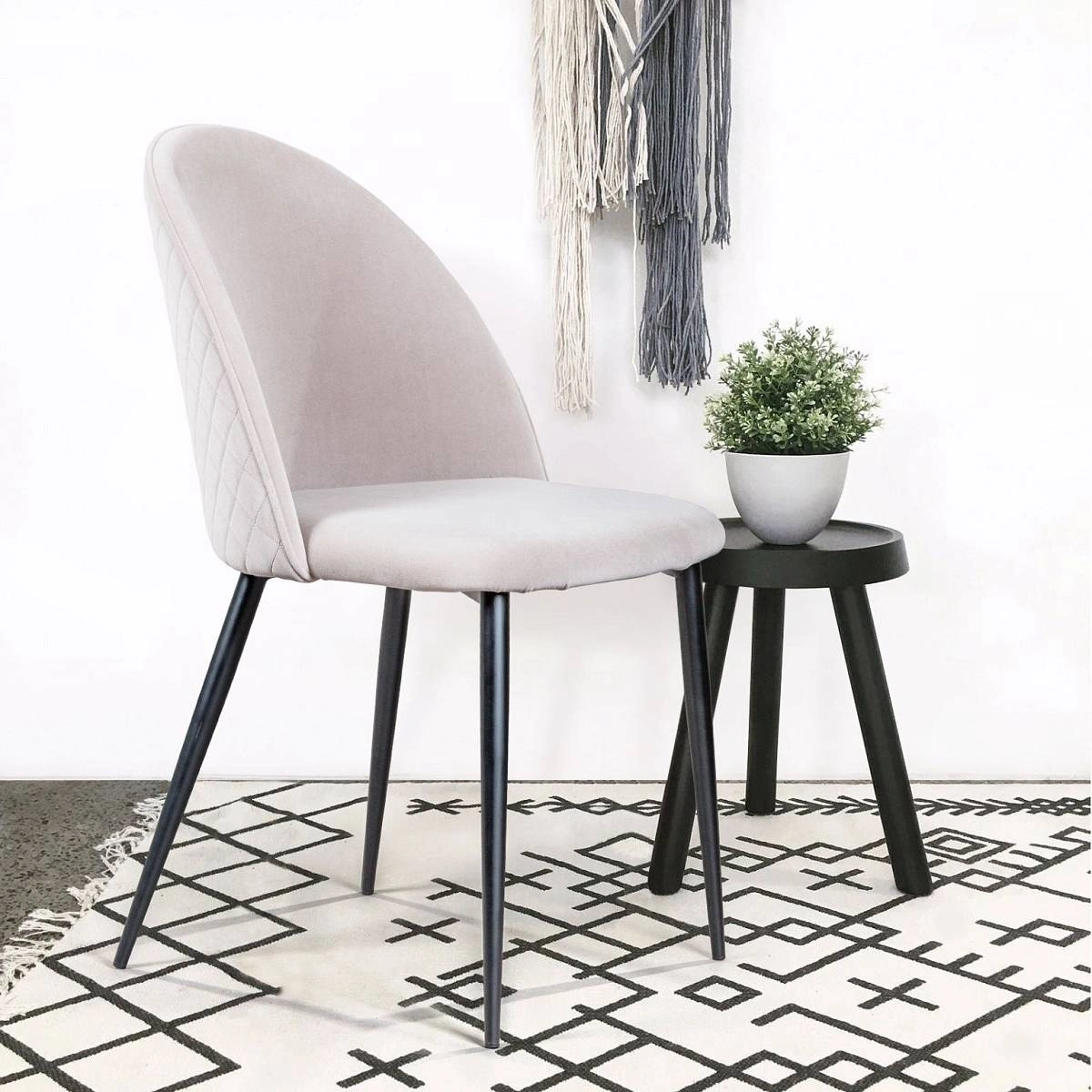 Стул Marcus, бархат пепельно-серый изображение Стул Marcus, бархат пепельно-серый фото