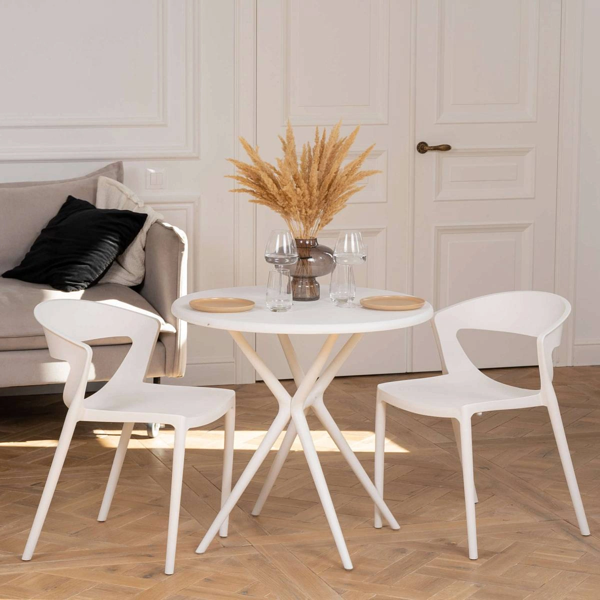 Стул LEXA, (комплект 4 шт), пластик белый изображение Стул LEXA, (комплект 4 шт), пластик белый фото