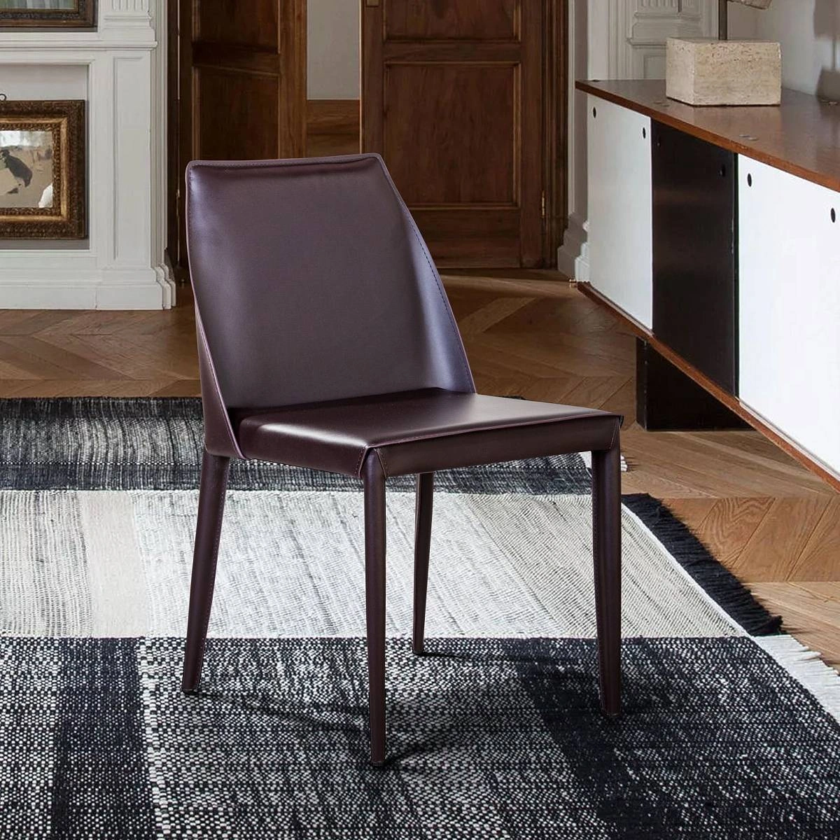 Стул Martin, кожа коричневый изображение Стул Martin, кожа коричневый фото