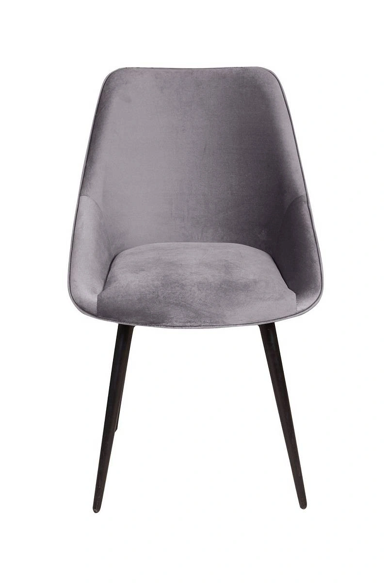 Стул Neo ромб, поворотный на 90 градусов, функция возврата, антишум, бархат серый 27/опора конус фото