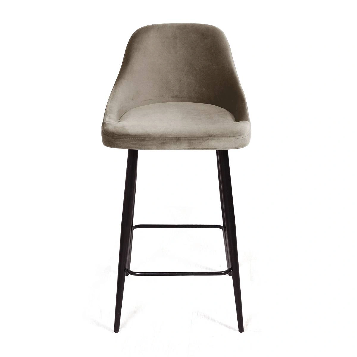 Стул полубарный Douglas, бархат пепельно-бежевый 25 изображение Стул полубарный Douglas, бархат пепельно-бежевый 25 фото