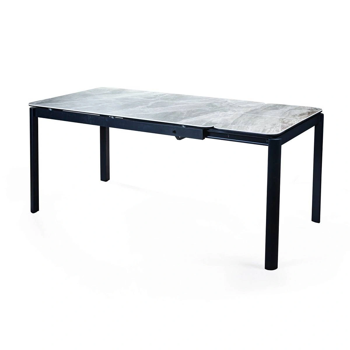 Стол Alpha (140+40) испанская керамика светлая + 4 стула Hunt изображение Стол Alpha (140+40) испанская керамика светлая + 4 стула Hunt фото