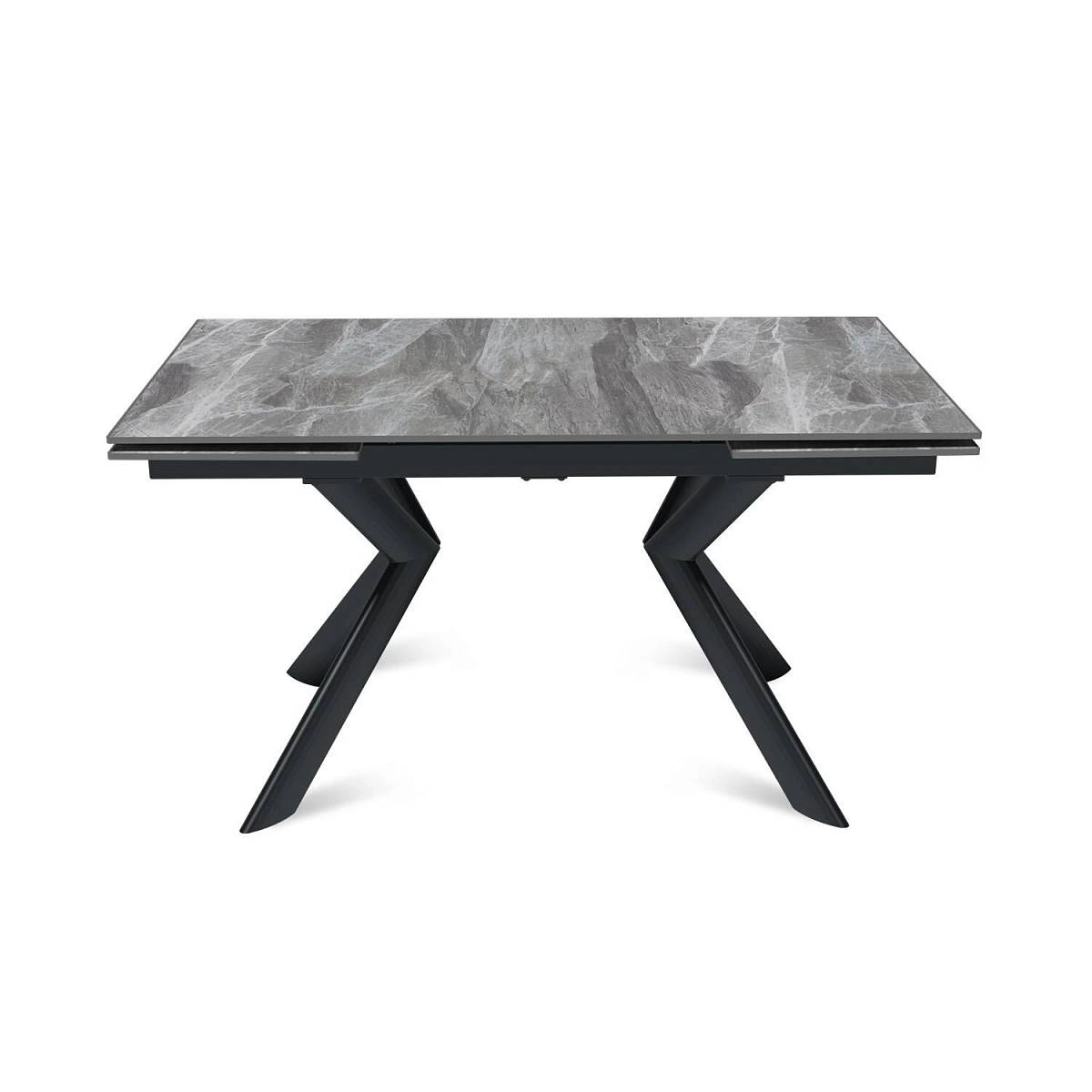 Стол раскладной Bridge (140+40+40), керамика глянцевая Italian Light Grey изображение Стол раскладной Bridge (140+40+40), керамика глянцевая Italian Light Grey фото