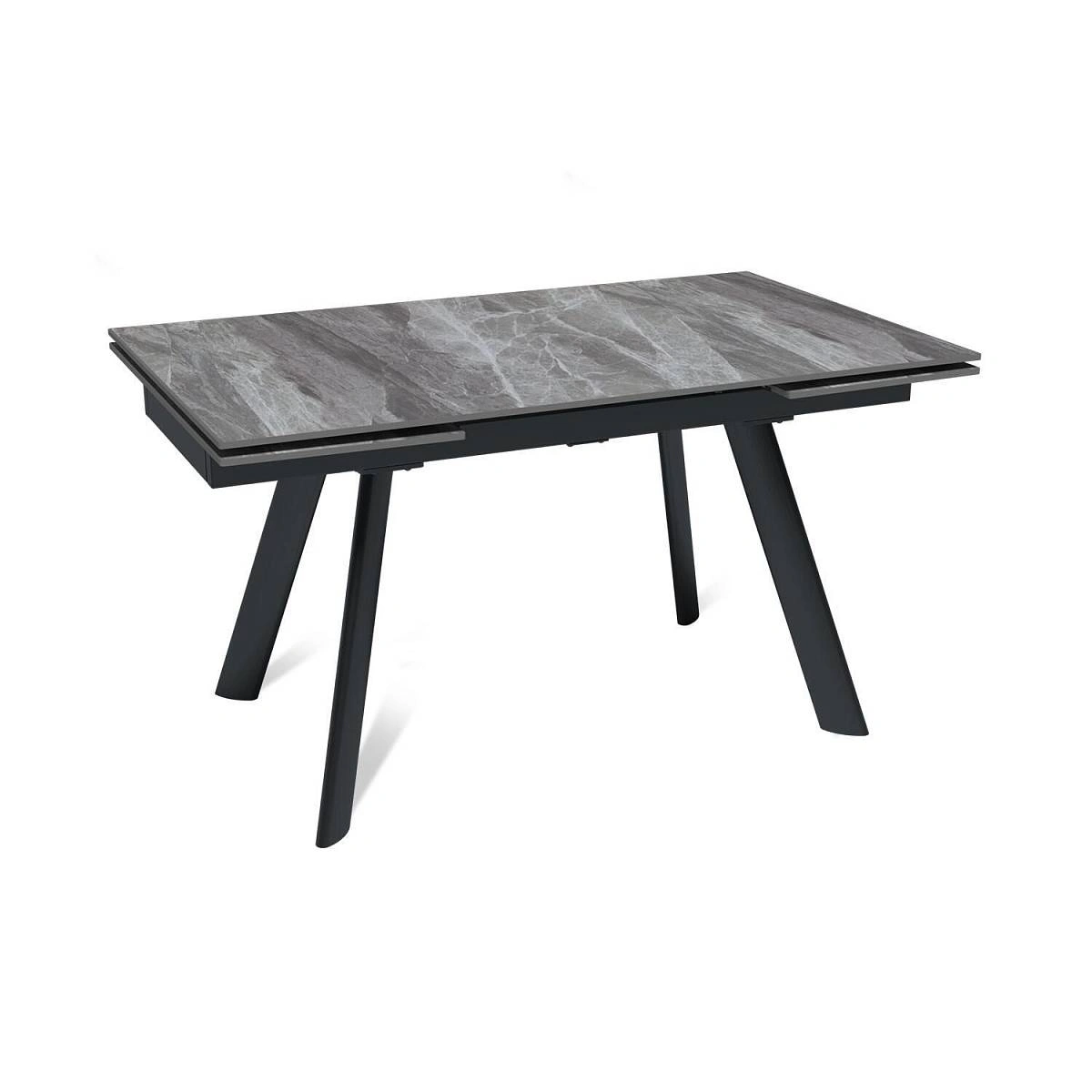 Стол раскладной Stone (140+40+40), керамика глянцевая Italian Light Grey изображение Стол раскладной Stone (140+40+40), керамика глянцевая Italian Light Grey фото