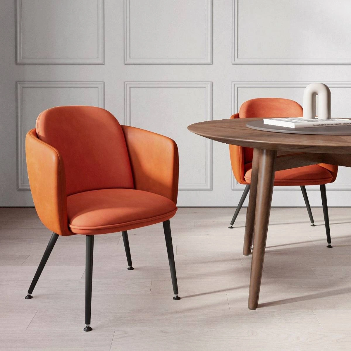 Стул с подлокотниками Phoenix (Феникс), ткань комбинированная с экокожей изображение Стул с подлокотниками Phoenix (Феникс), ткань комбинированная с экокожей фото