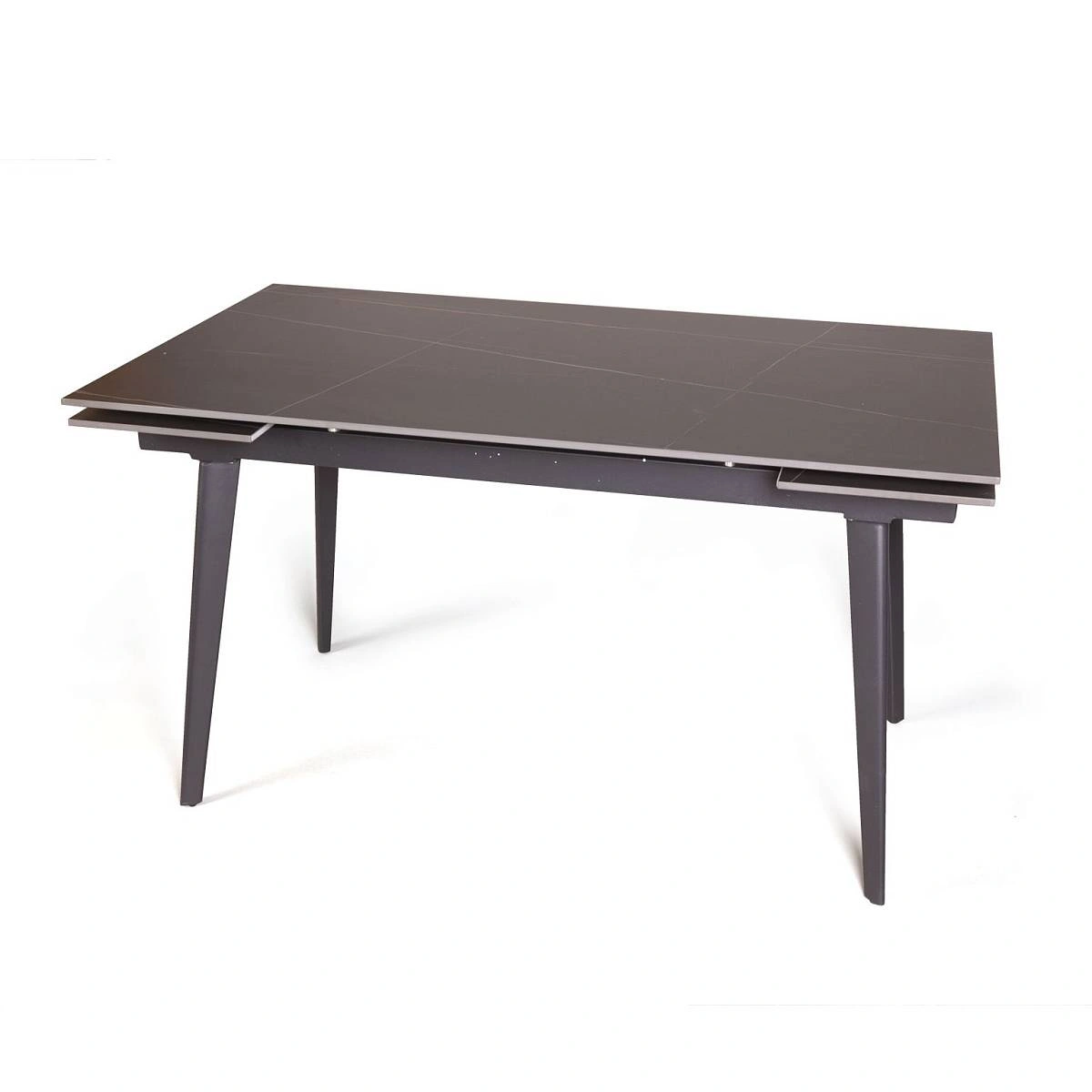 Стол раскладной Buren (140+30+30) керамика черный изображение Стол раскладной Buren (140+30+30) керамика черный фото