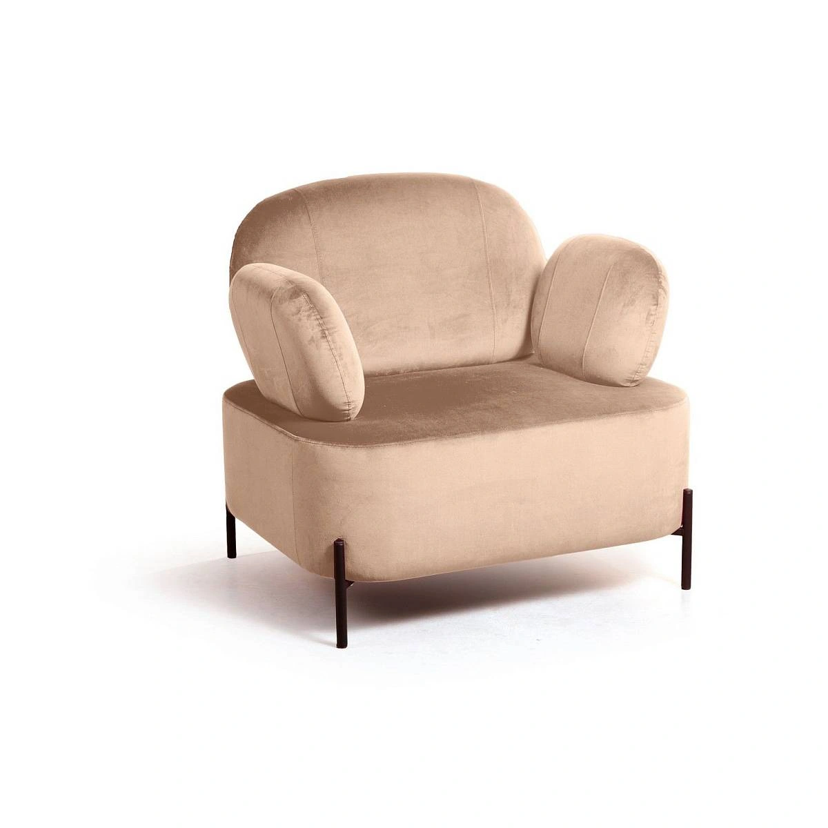 Кресло Dandy, бархат бежевый 5 изображение Кресло Dandy, бархат бежевый 5 фото