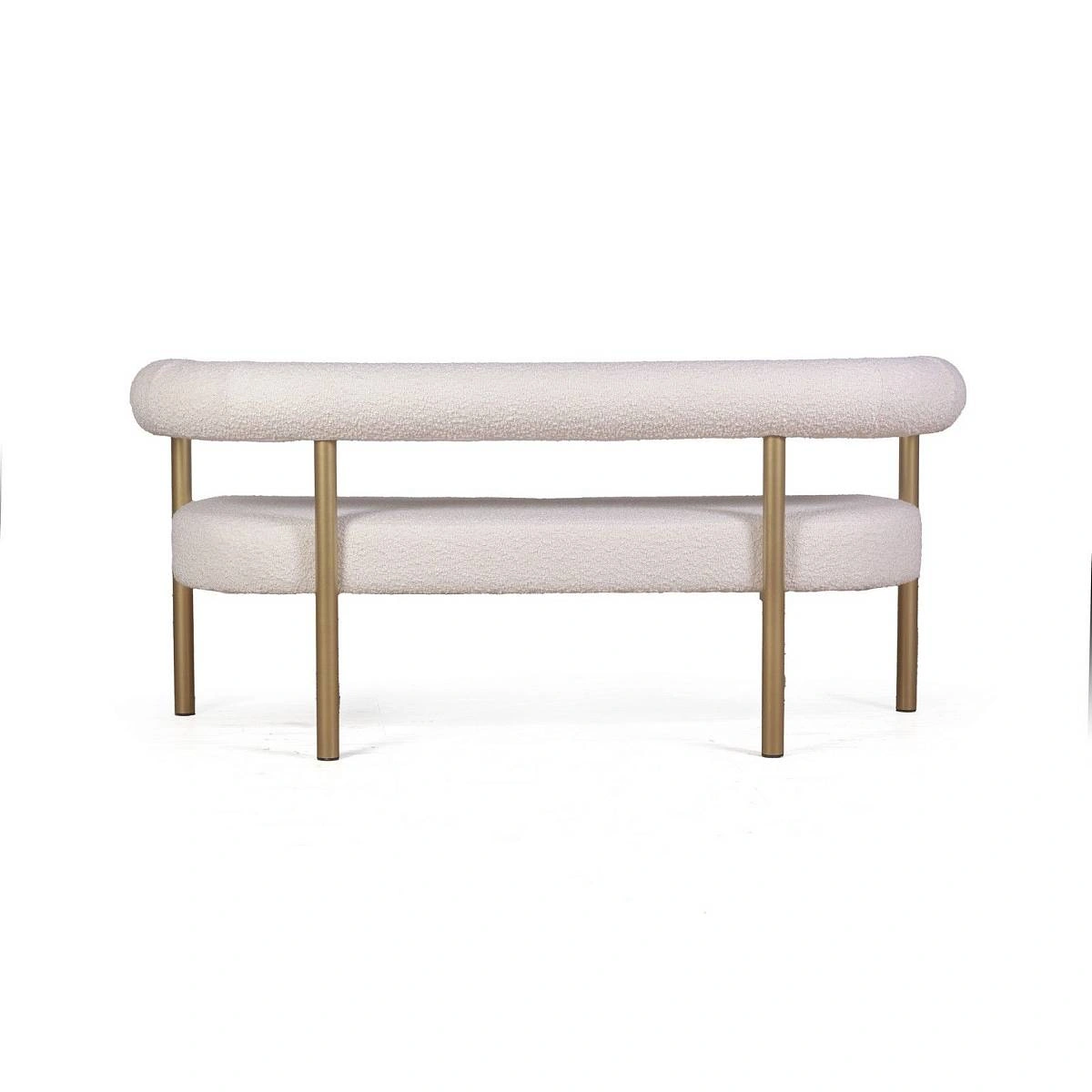 Диван Biggi, букле Turin ivory / опоры золото изображение Диван Biggi, букле Turin ivory / опоры золото фото