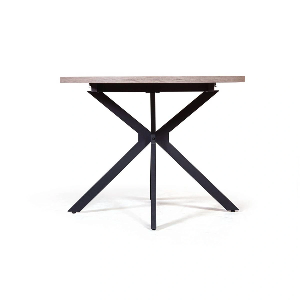 Стол круглый Vegas раздвижной (100+40) дуб эндгрейн изображение Стол круглый Vegas раздвижной (100+40) дуб эндгрейн фото