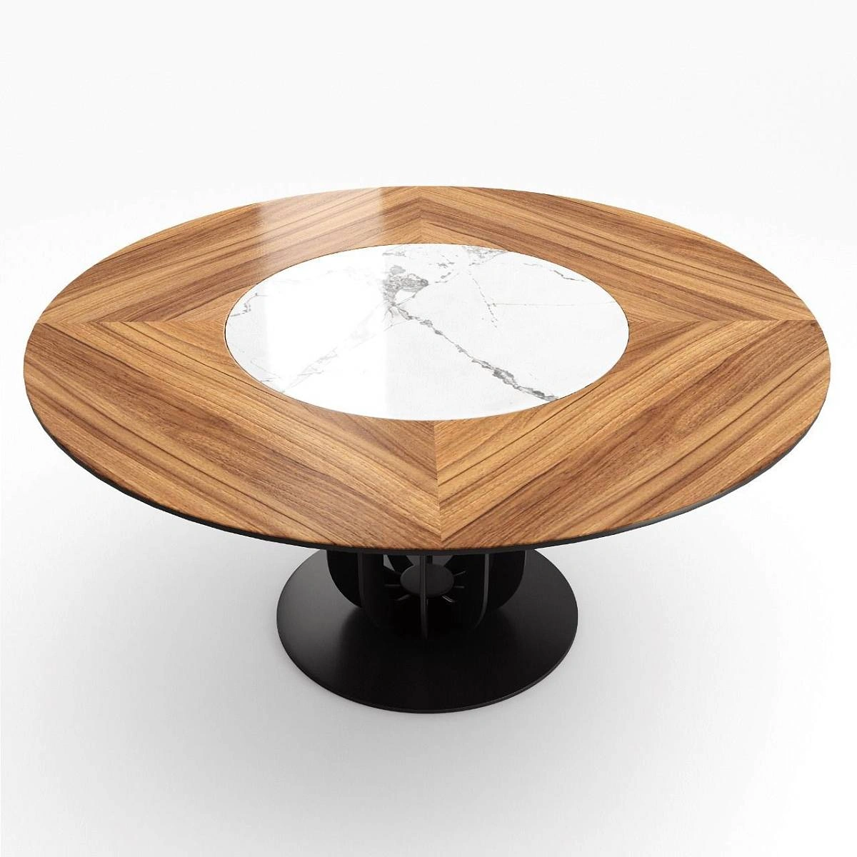 Стол круглый Soho 160, керамика светлая матовая изображение Стол круглый Soho 160, керамика светлая матовая фото