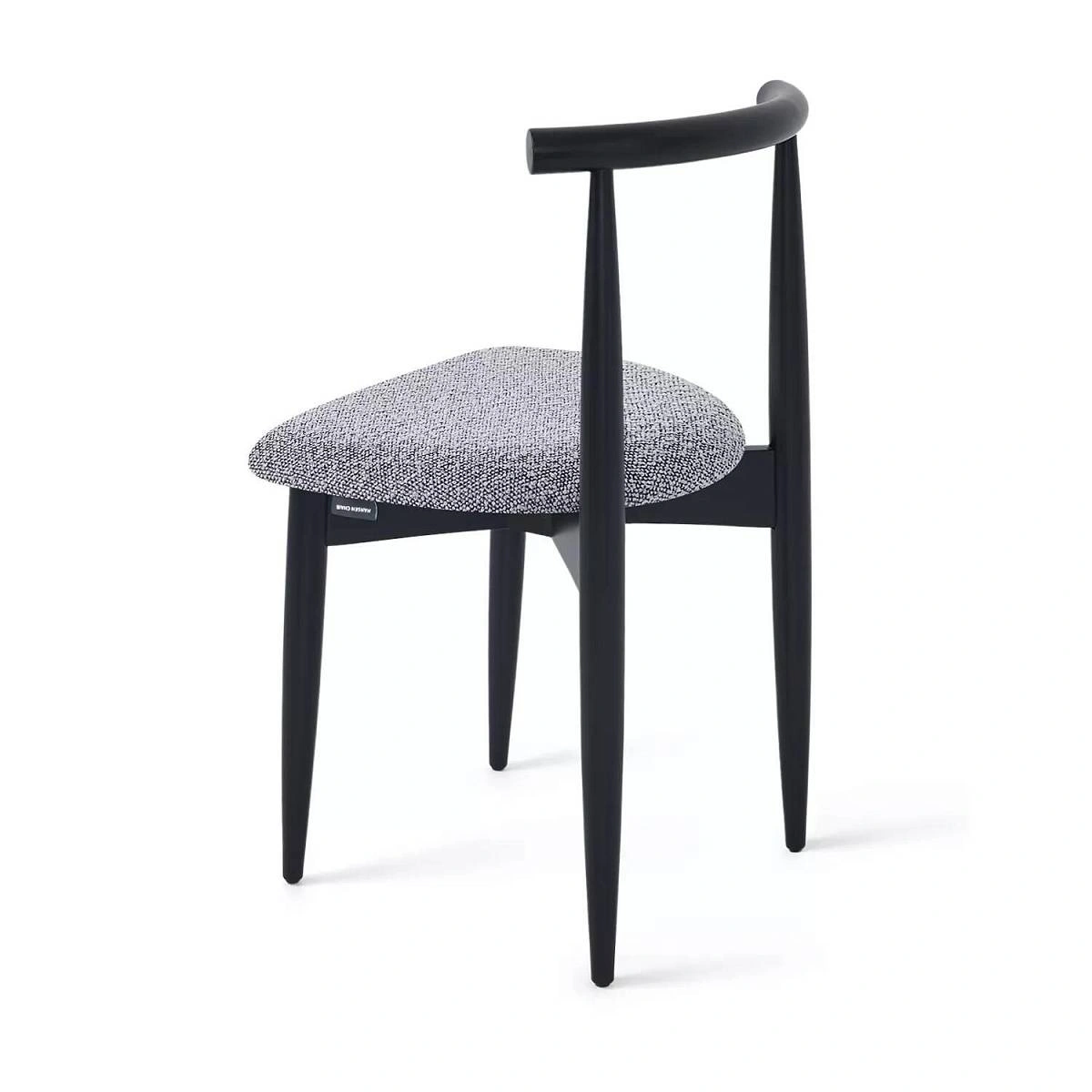 Стул Diana, бук натуральный (черная морилка), серый изображение Стул Diana, бук натуральный (черная морилка), серый фото