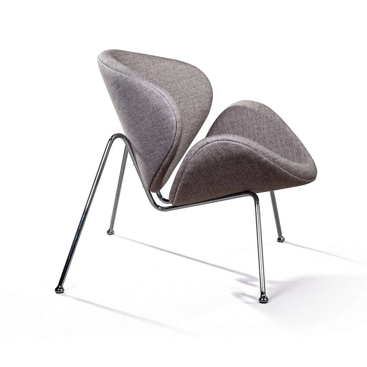 Лаунж кресло Slice, рогожка серо-бежевый изображение Лаунж кресло Slice, рогожка серо-бежевый фото