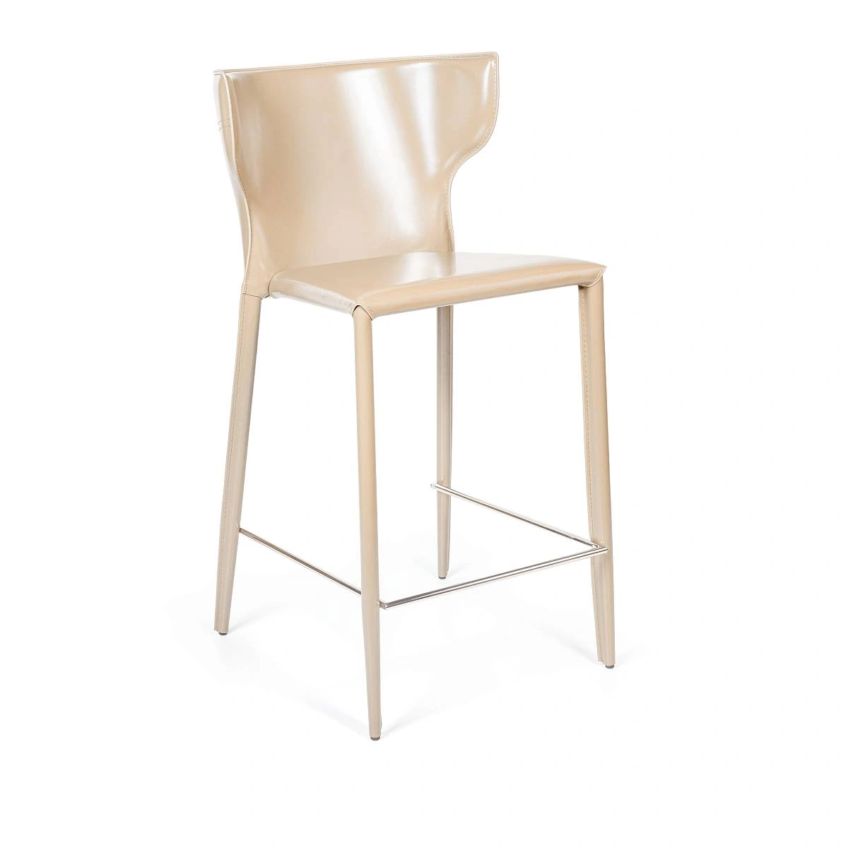 Стул полубарный Austin, кожа бежевый изображение Стул полубарный Austin, кожа бежевый фото