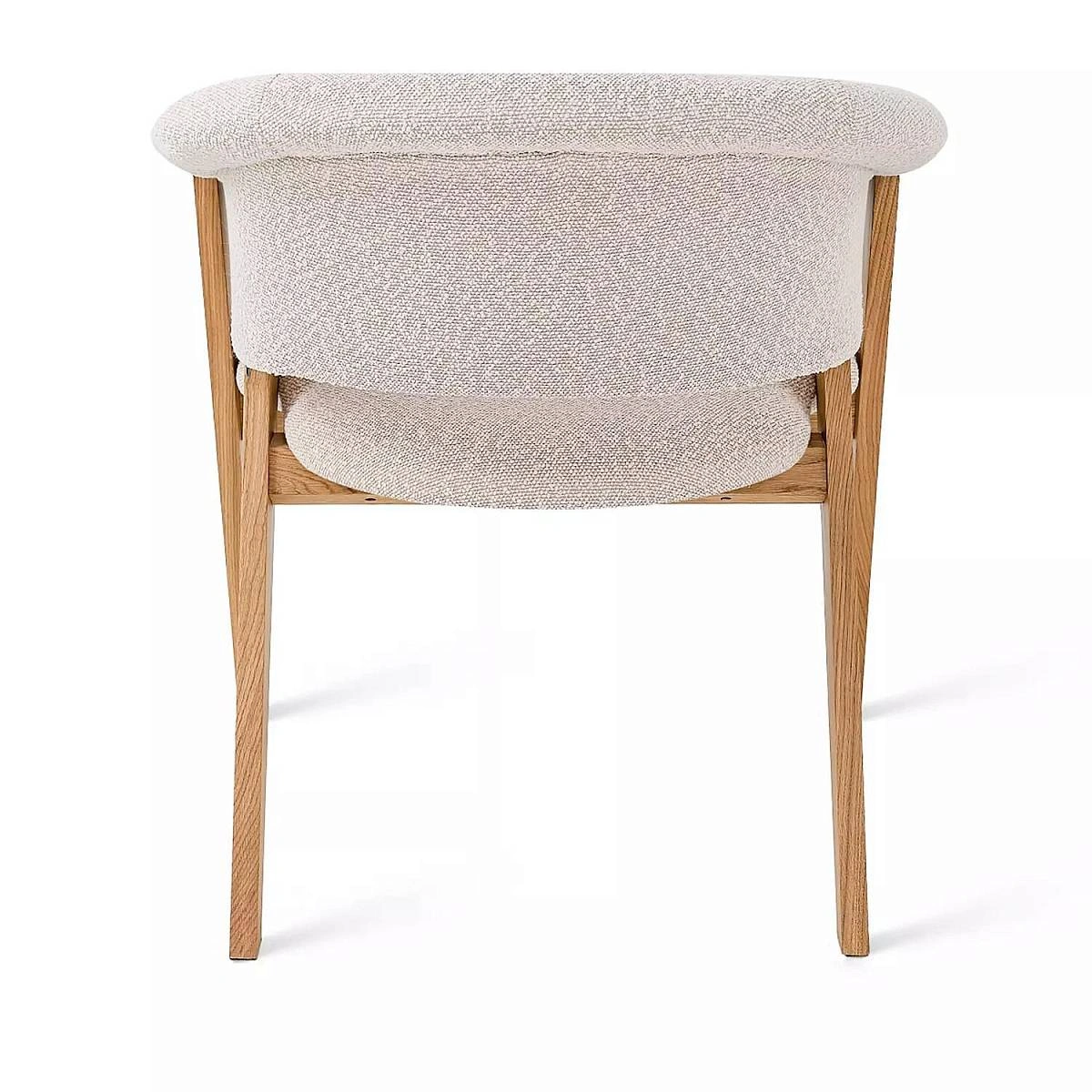 Кресло Claus, дуб натуральный, букле, серый изображение Кресло Claus, дуб натуральный, букле, серый фото