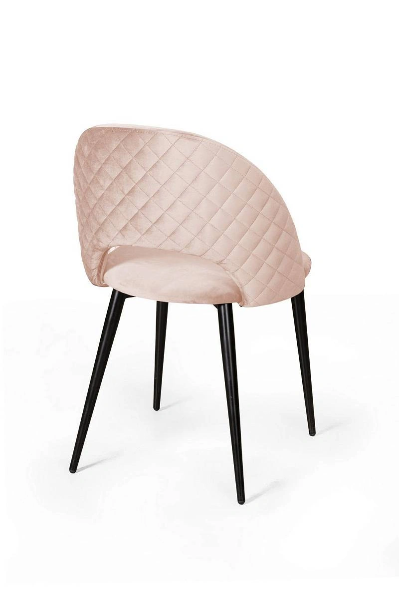 Стул Max ромб, бархат светло-бежевый 2 изображение Стул Max ромб, бархат светло-бежевый 2 фото