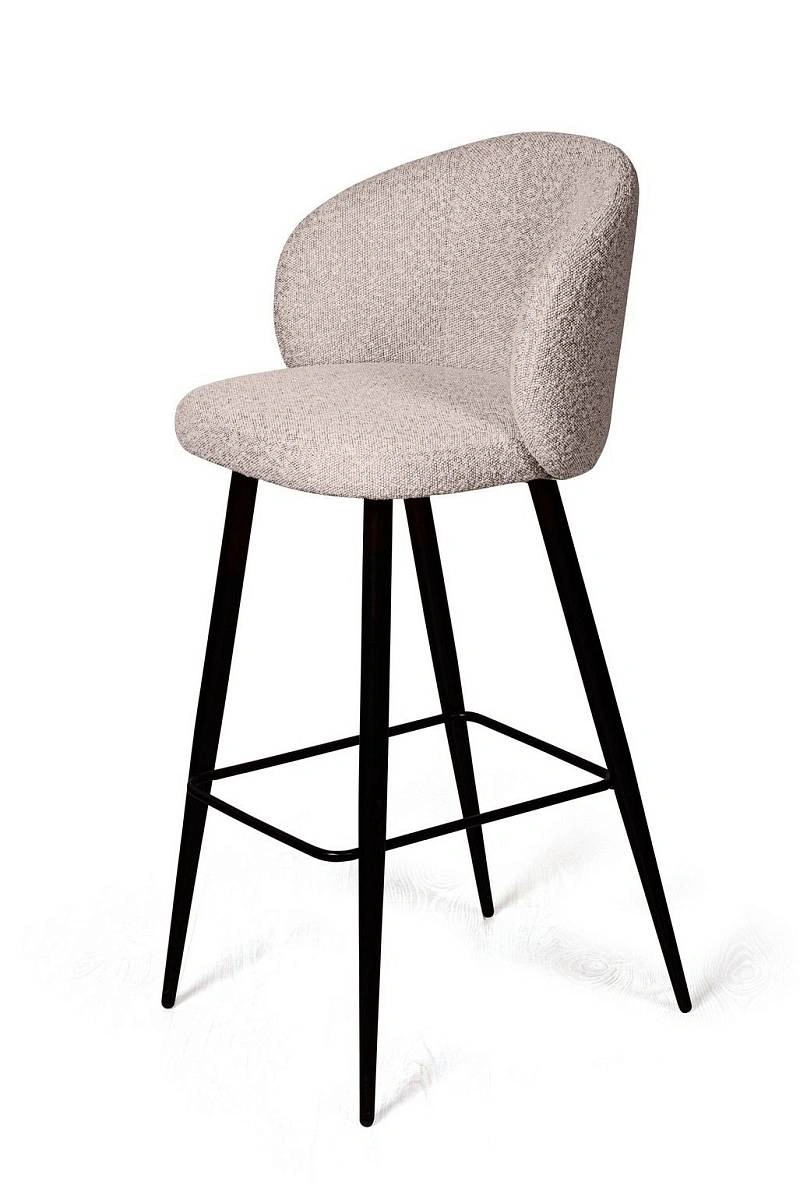 Стул полубарный Vito, букле бежевый / опора конус изображение Стул полубарный Vito, букле бежевый / опора конус фото