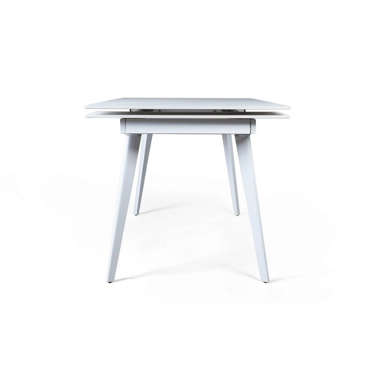 Стол раскладной Buren 140 керамика светлая + 4 стула Rolf изображение Стол раскладной Buren 140 керамика светлая + 4 стула Rolf фото