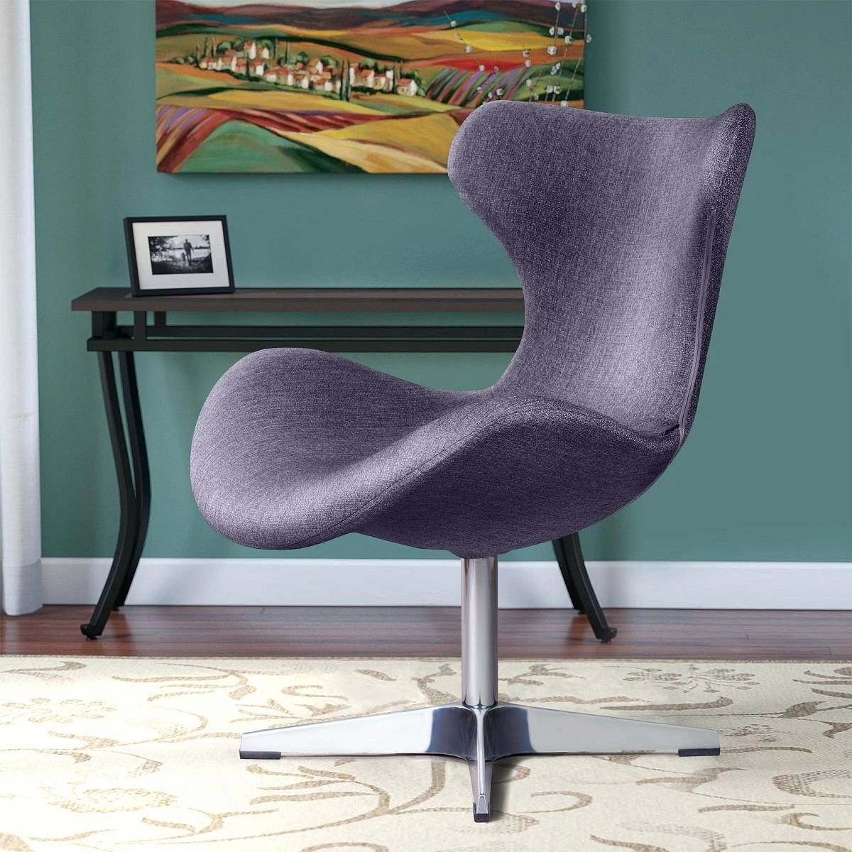 Лаунж кресло Vibe, рогожка антрацит изображение Лаунж кресло Vibe, рогожка антрацит фото