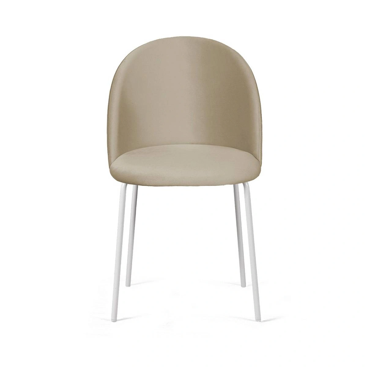 Стул Nord, комплект (2 шт), бархат бежевый 05 / опора белая фото
