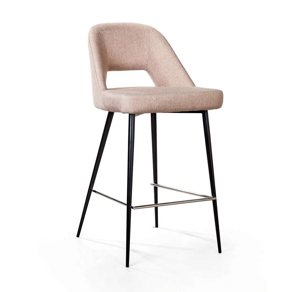 Стул полубарный Dante, рогожка бежевый изображение Стул полубарный Dante, рогожка бежевый фото