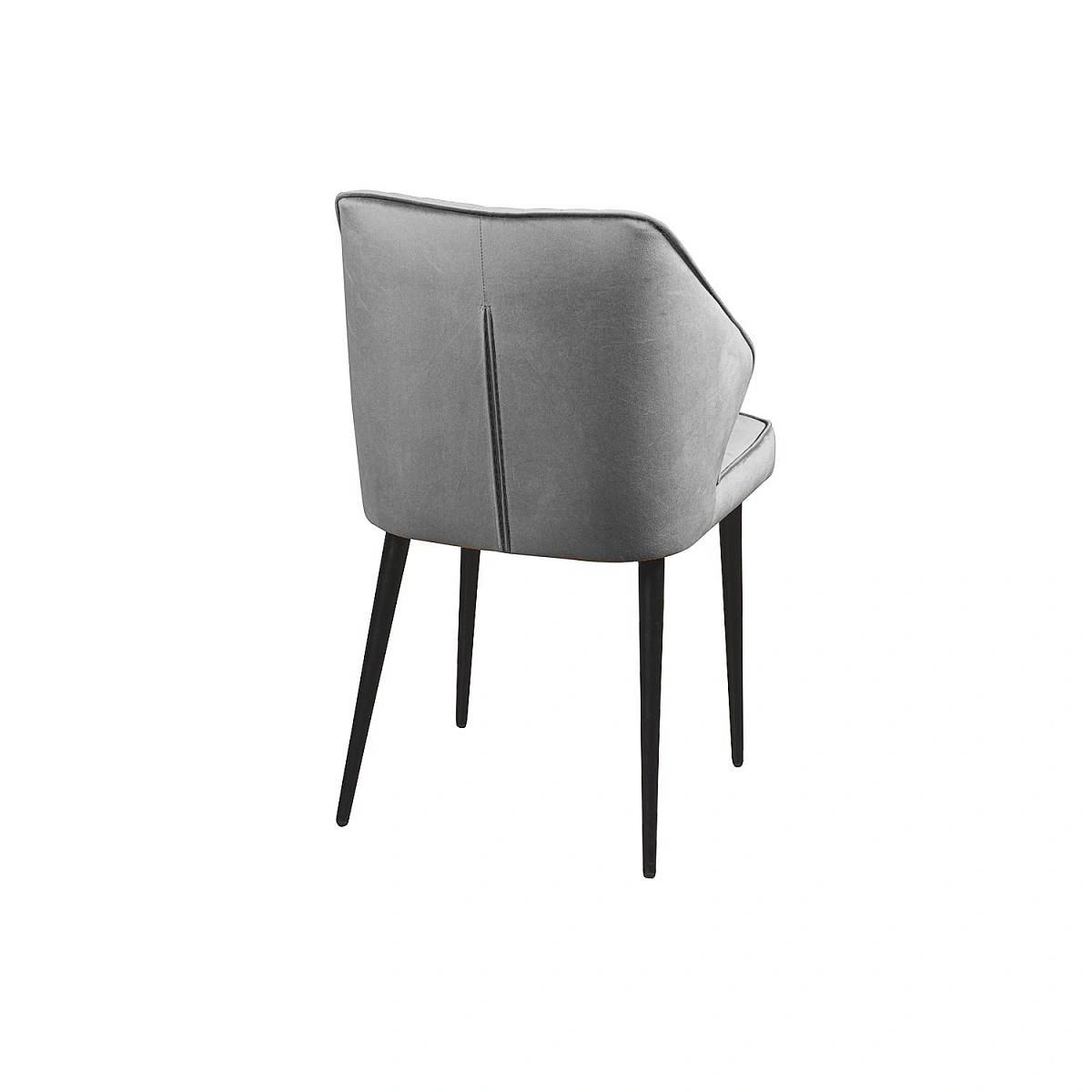 Стул Berg, комплект (4шт), бархат светло-серый 26 изображение Стул Berg, комплект (4шт), бархат светло-серый 26 фото