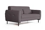 Siena диван-кровать прямой с подлокотниками, бархат серый 27 Siena диван-кровать прямой с подлокотниками, бархат серый 27