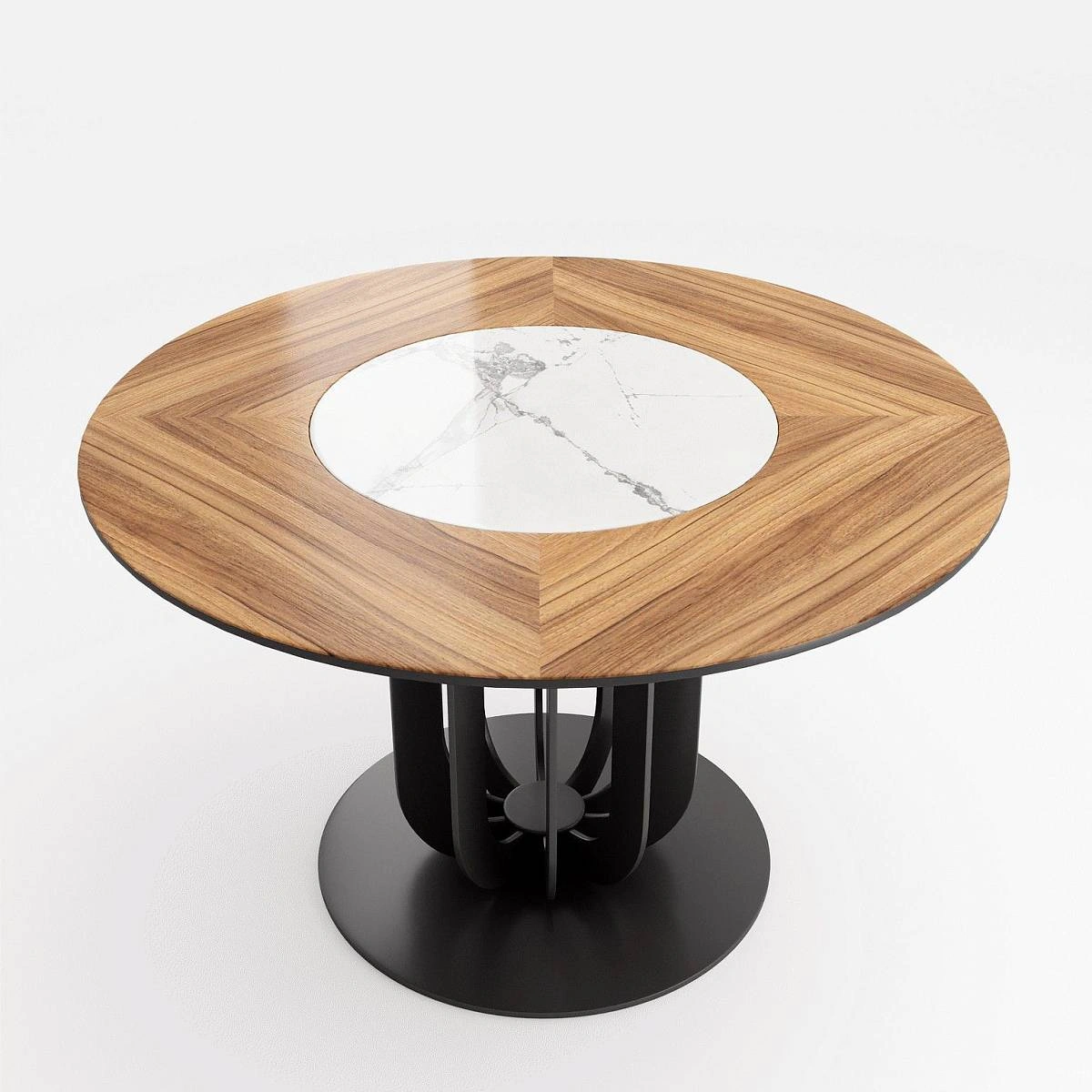 Стол круглый Soho 120, керамика светлая матовая изображение Стол круглый Soho 120, керамика светлая матовая фото