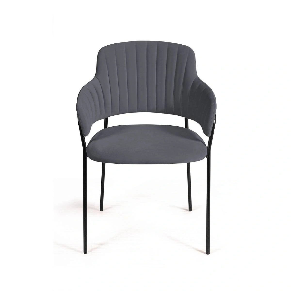 Стул Breeze, бархат серый 27 фото