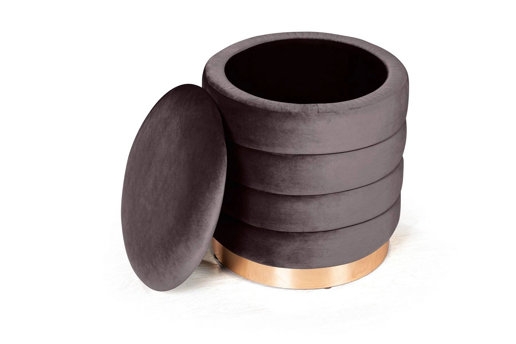 Пуф Fred small, бархат антрацит 14 изображение Пуф Fred small, бархат антрацит 14 фото