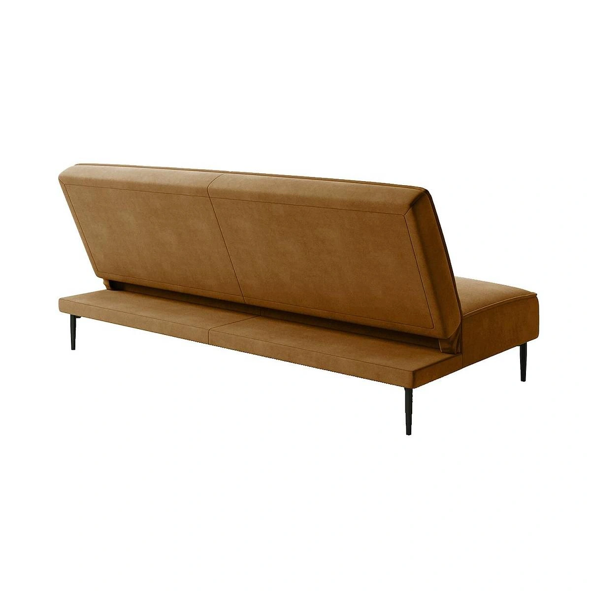 Este диван-кровать трехместный, прямой, без подлокотников, велюр коричневый Velutto 23 изображение Este диван-кровать трехместный, прямой, без подлокотников, велюр коричневый Velutto 23 фото