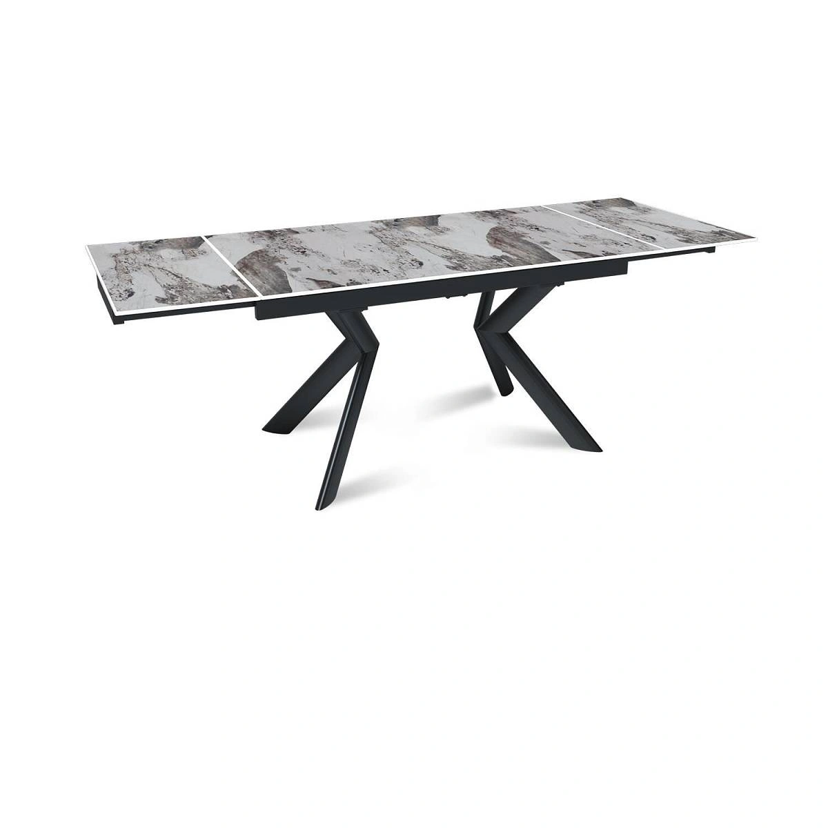 Стол раскладной Bridge (140+40+40), керамика глянцевая Pandora изображение Стол раскладной Bridge (140+40+40), керамика глянцевая Pandora фото