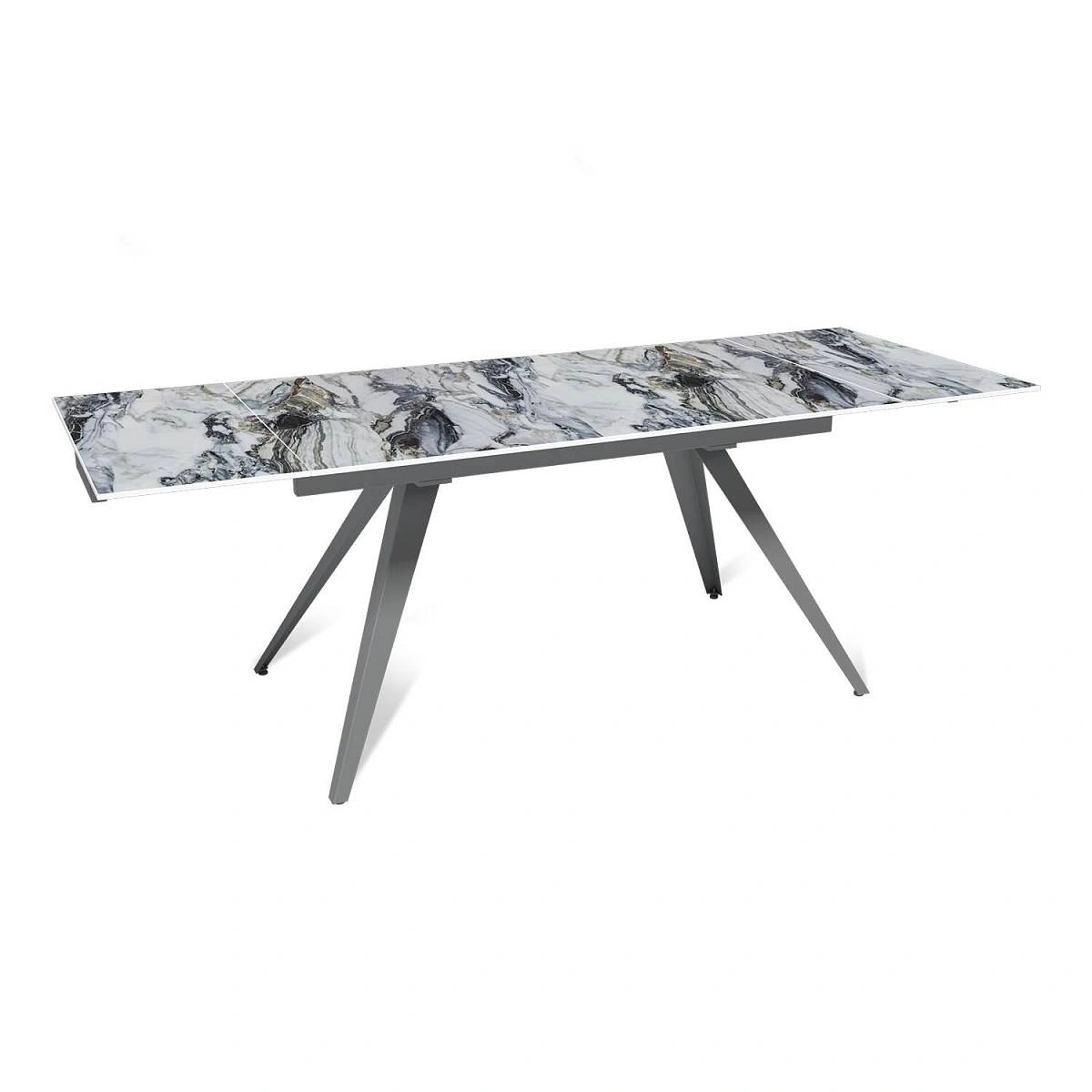 Стол раскладной Asti (140+40+40), керамика глянцевая Cold Jade изображение Стол раскладной Asti (140+40+40), керамика глянцевая Cold Jade фото