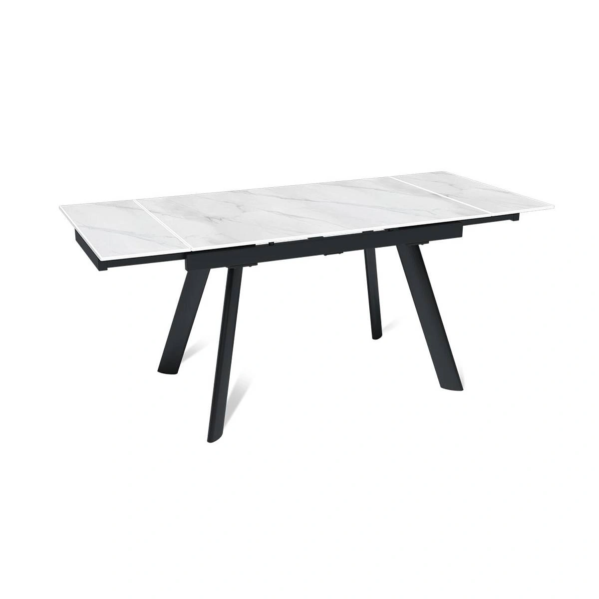 Стол раскладной Stone (120+30+30), керамика матовая Snow Mountain Stone изображение Стол раскладной Stone (120+30+30), керамика матовая Snow Mountain Stone фото