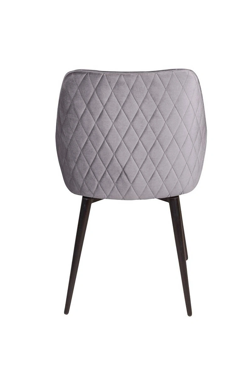 Стул Neo ромб, поворотный на 90 градусов, функция возврата, антишум, бархат серый 27/опора конус фото