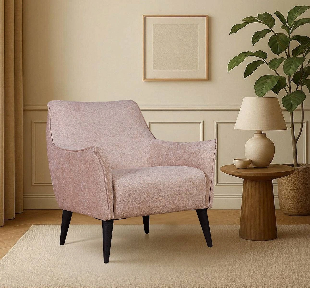 Кресло Vudi, шенилл Puffy beige изображение Кресло Vudi, шенилл Puffy beige фото