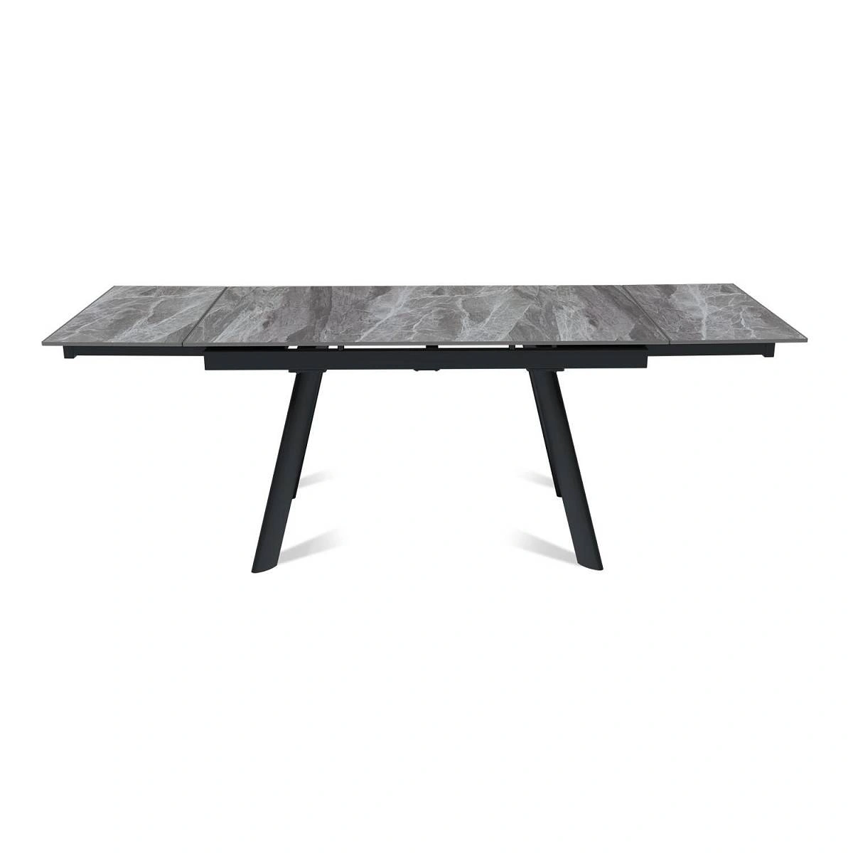 Стол раскладной Stone (140+40+40), керамика глянцевая Italian Light Grey изображение Стол раскладной Stone (140+40+40), керамика глянцевая Italian Light Grey фото