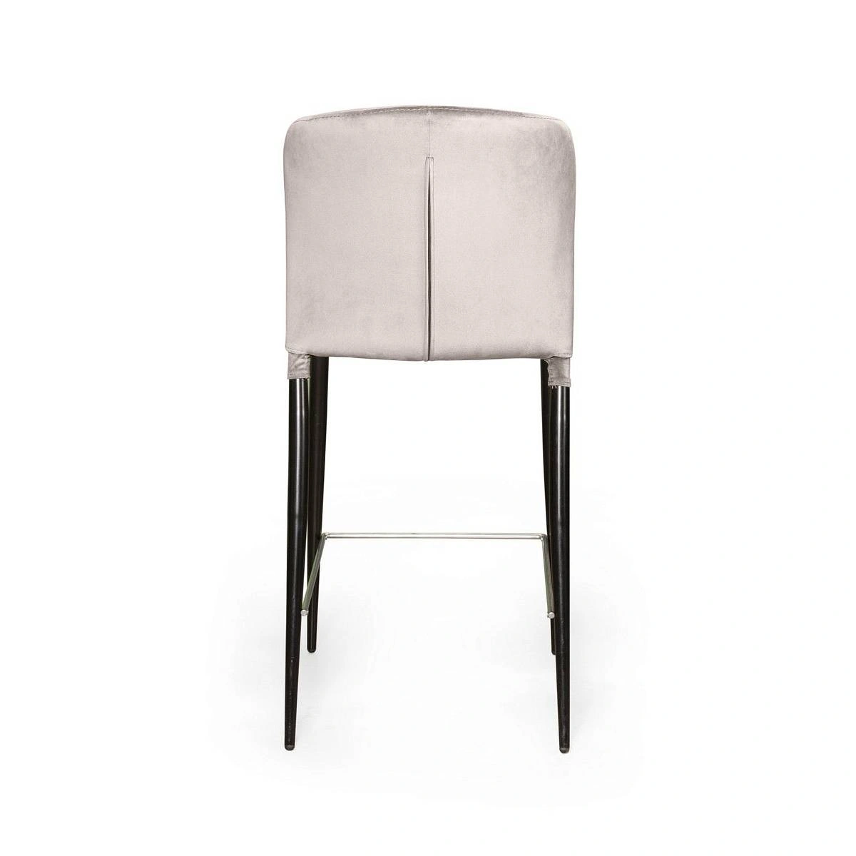 Стул полубарный Albert, бархат пепельно-бежевый 25 /опора конус фото