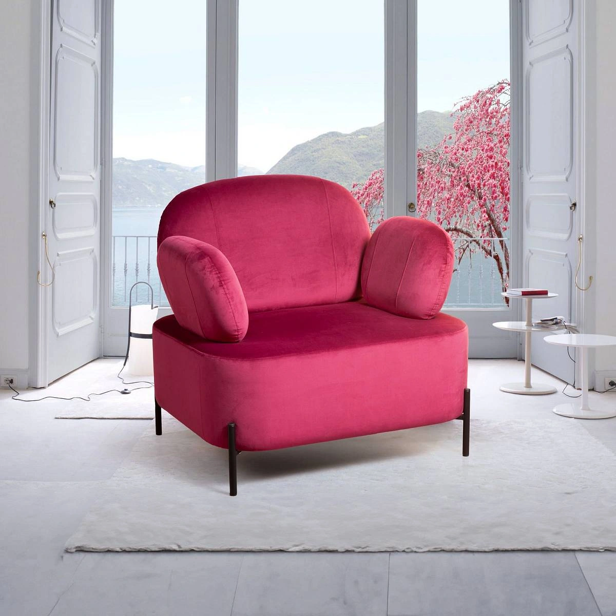 Кресло Dandy, бархат красный 16 изображение Кресло Dandy, бархат красный 16 фото