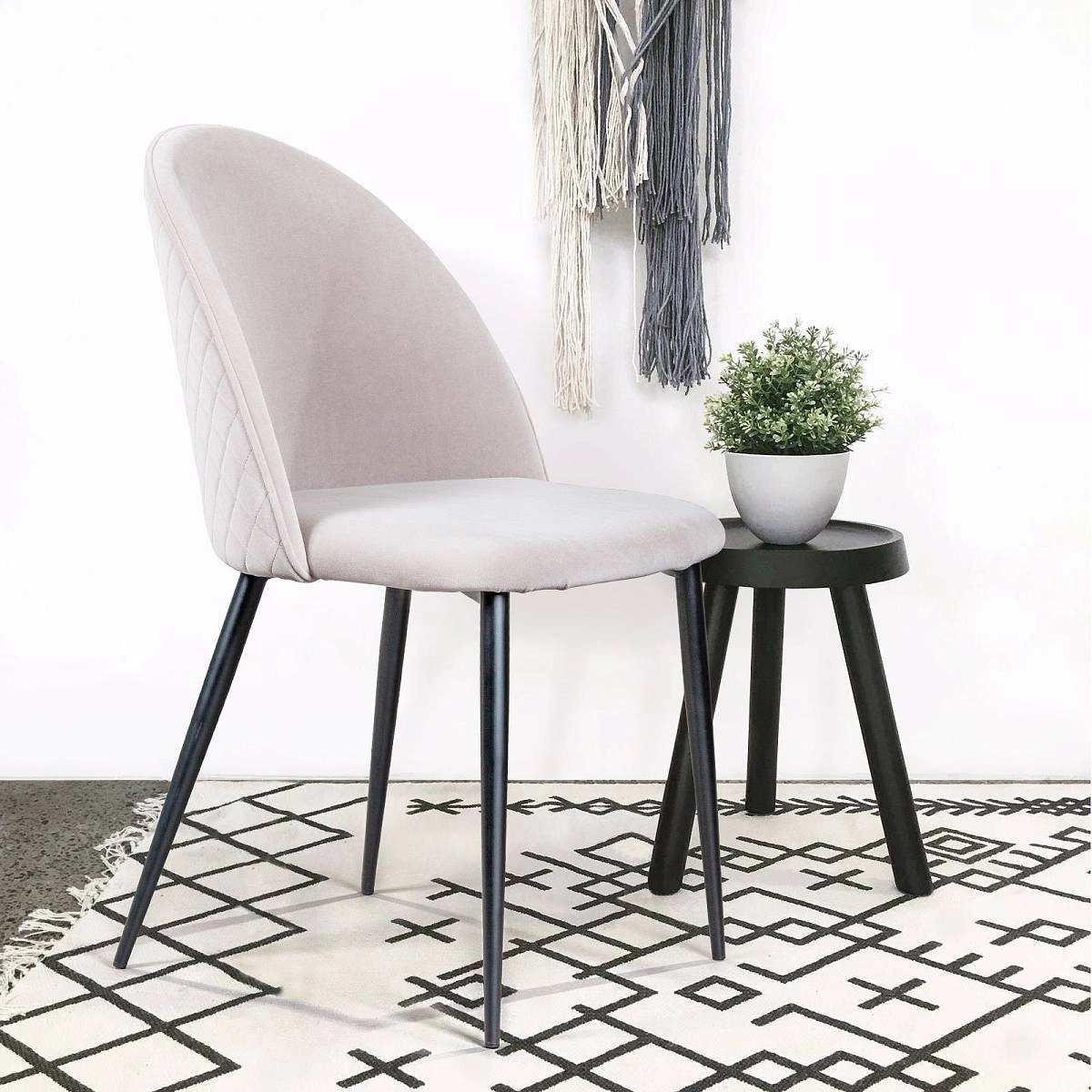 Стул Marcus, бархат серый изображение Стул Marcus, бархат серый фото